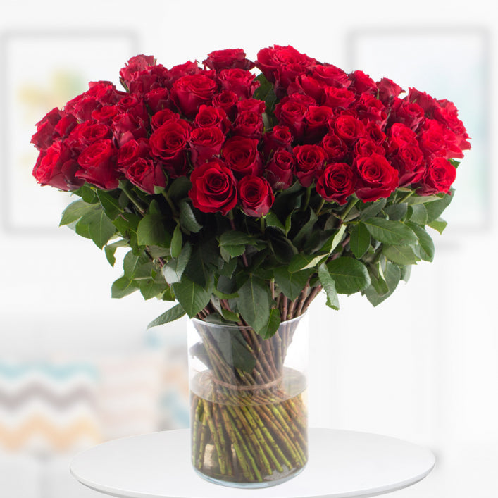 Rosso cento : 100 Rose Rosse - BD FIORISTA