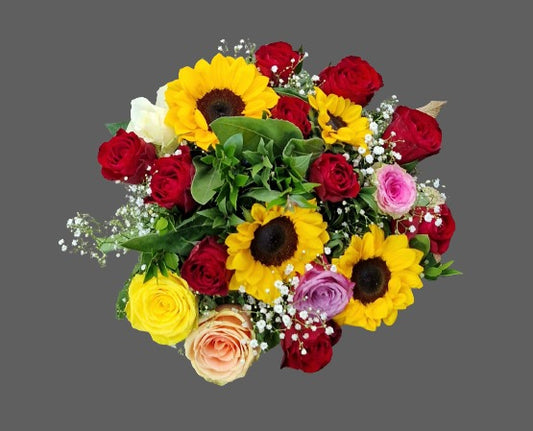 Luce Solare: Bouquet di Girasoli e Fiori Vibranti - BD FIORISTA