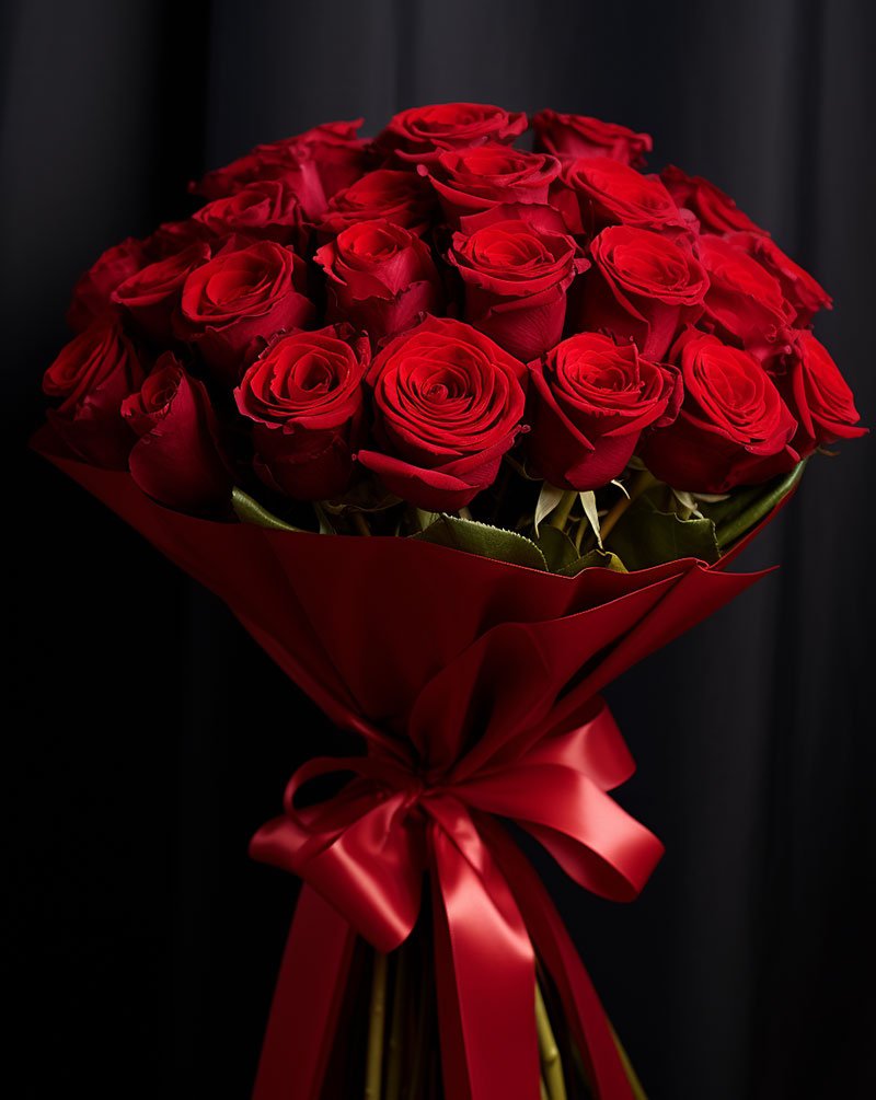 Bouquet RossoAmore: 24 Rose Inebrianti - BD FIORISTA