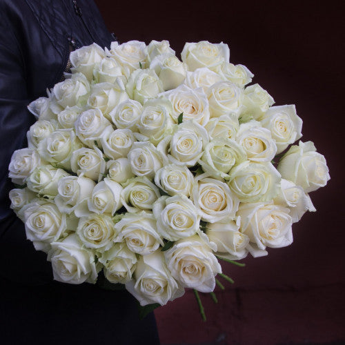 Eleganza Neve : 51 rose bianche - BD FIORISTA