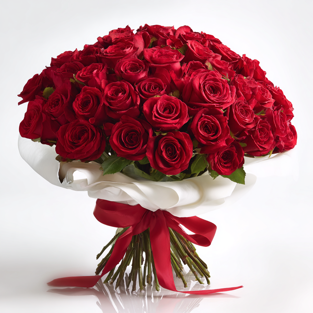 L'Immenso Amore (51 Rose Rosse Premium)