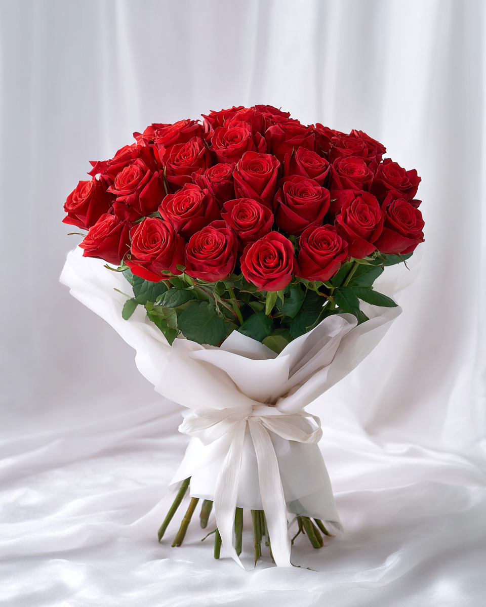 Bouquet Rosso Amore: 24 Rose Inebrianti