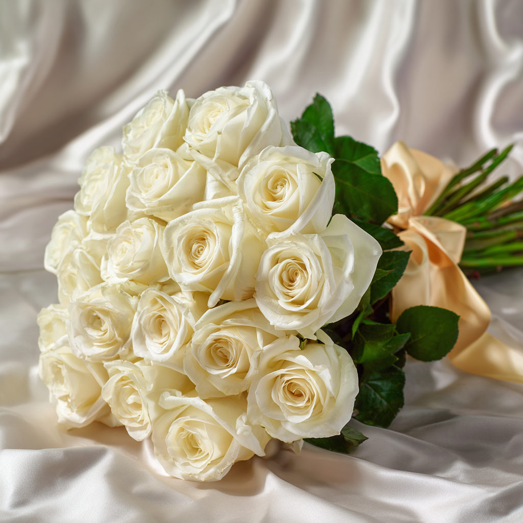 Sinfonia Bianca: 24 rose bianche